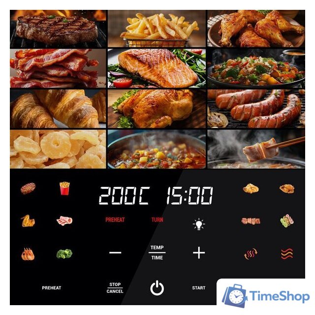 Аэрогриль (аэрофритюрница) Tesla Electronics AirCook Q70 XXL WiFi Pro - Изображение №8 — Интернет-магазин Time-Shop