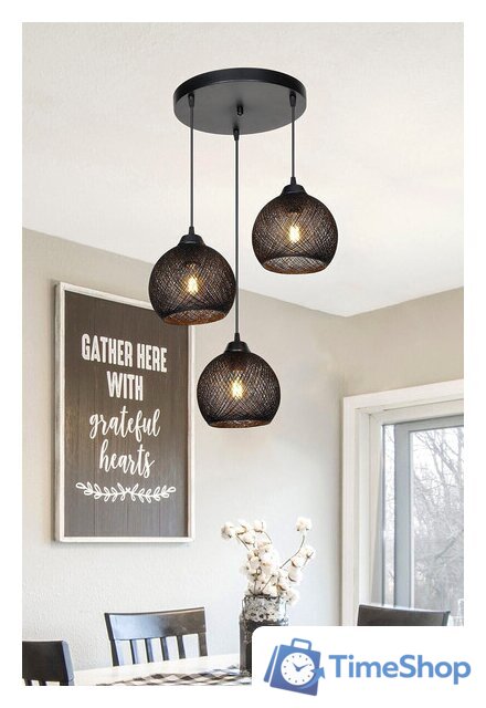 Подвесная люстра Toplight Lizbeth TL1612R-03BK - Изображение №3 — Интернет-магазин Time-Shop