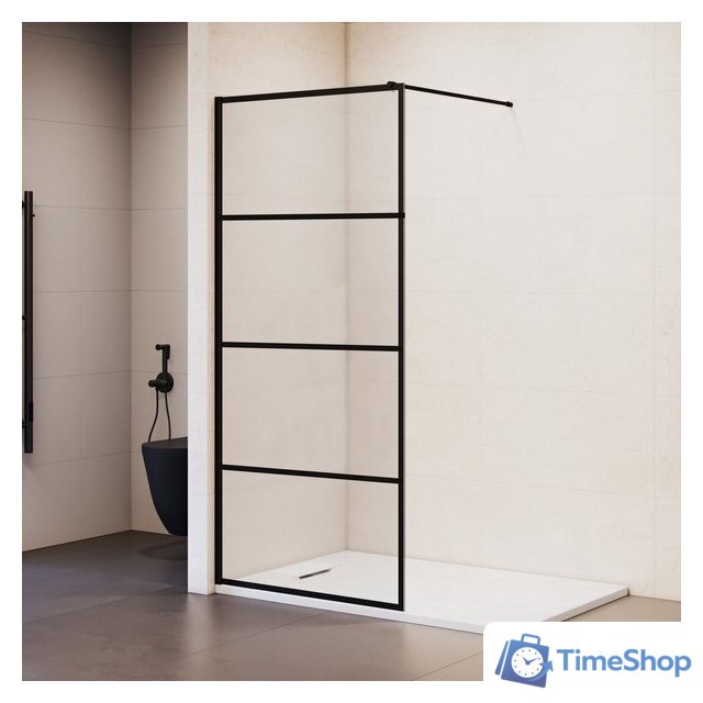 Душевая стенка RGW WA-019B 351001970-84 (черный/прозрачное стекло) - Изображение №3 — Интернет-магазин Time-Shop