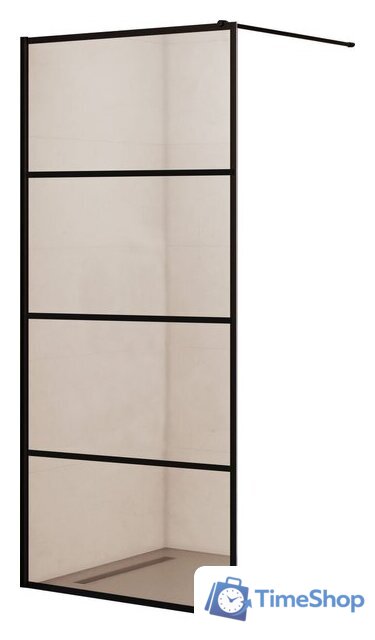 Душевая стенка RGW WA-019B 351001970-84 (черный/прозрачное стекло) - Изображение №1 — Интернет-магазин Time-Shop