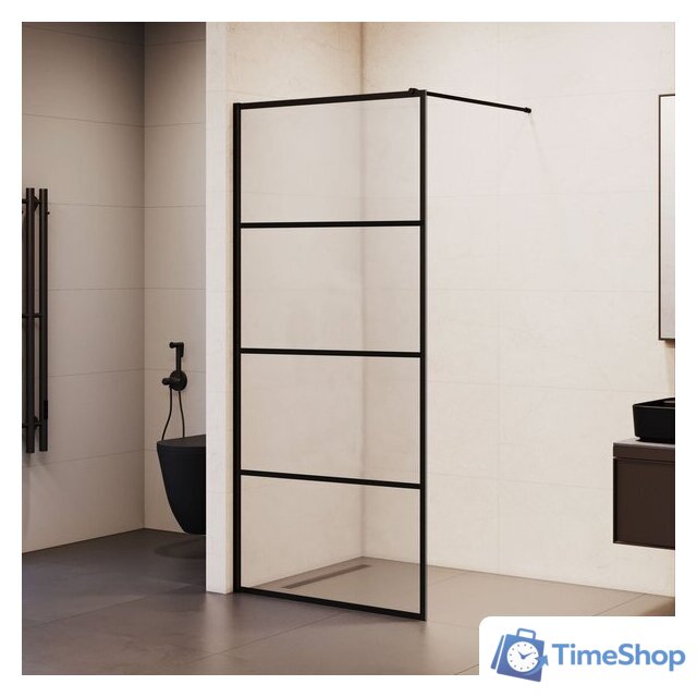 Душевая стенка RGW WA-019B 351001970-84 (черный/прозрачное стекло) - Изображение №2 — Интернет-магазин Time-Shop