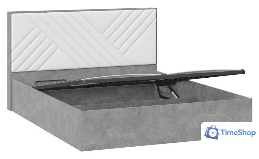 Кровать Трия Хилтон универсальная тип 1 с ПМ 160x200 (ателье светлый/белый) - Изображение №3 — Интернет-магазин Time-Shop