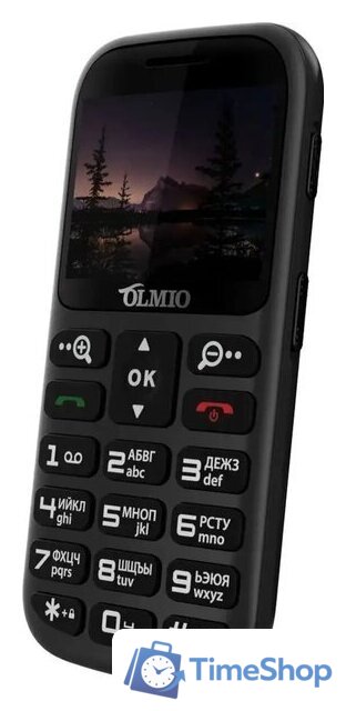 Кнопочный телефон Olmio C37 (черный) - Изображение №3 — Интернет-магазин Time-Shop