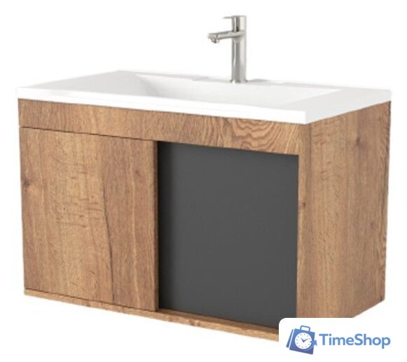  Дабер Тумба под умывальник 014 70 Т14.7.0.22 (дуб галифакс/серый) - Изображение №1 — Интернет-магазин Time-Shop