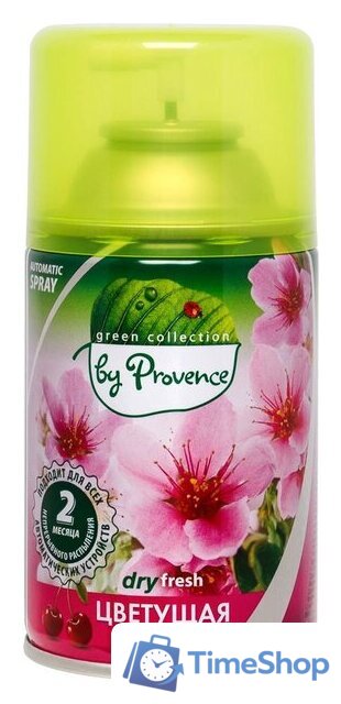 Сменный блок для освежителя воздуха Green collection by Provence Цветущая вишня 250 мл - Изображение №1 — Интернет-магазин Time-Shop