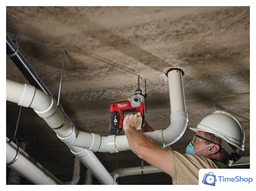 Перфоратор Milwaukee M18 BH-402C 4933443330 (с 2-мя АКБ, кейс) - Изображение №5 — Интернет-магазин Time-Shop