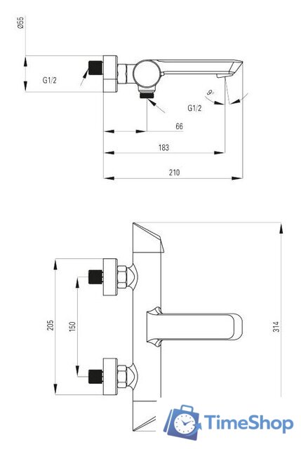 Смеситель Deante Arnika Titanium BQA D10M - Изображение №3 — Интернет-магазин Time-Shop