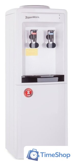 Кулер для воды AquaWork 0.8 LDR (белый/черный) - Изображение №3 — Интернет-магазин Time-Shop