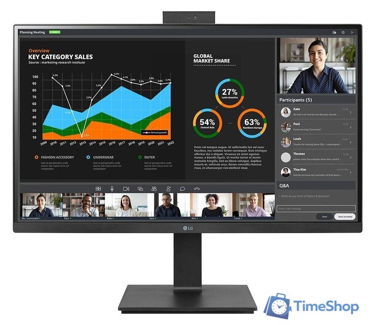 Монитор LG 27BQ75QC-B - Изображение №1 — Интернет-магазин Time-Shop
