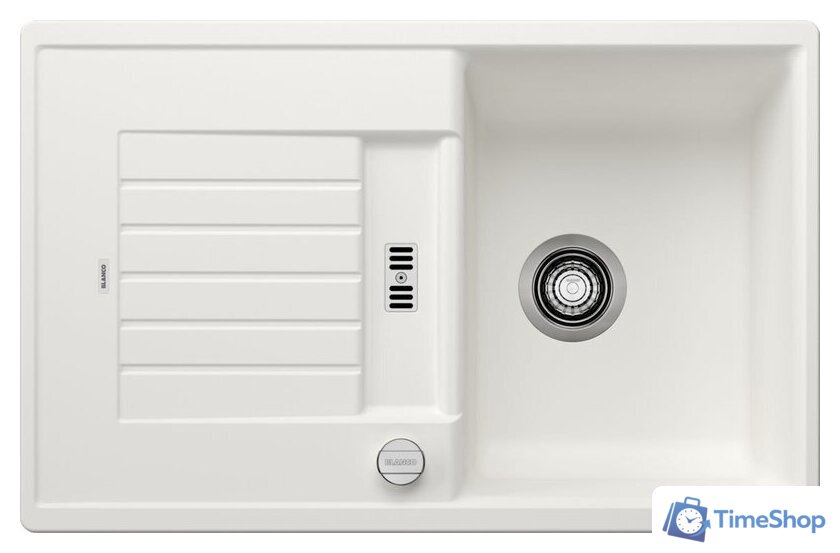 Кухонная мойка Blanco Zia 45 S 514718 (белый, клапан-автомат) - Изображение №1 — Интернет-магазин Time-Shop