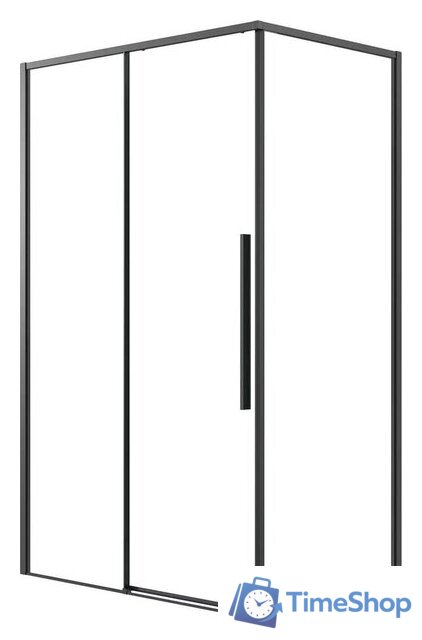 Душевая стенка Grossman Galaxy 80x195 200.K33.01.80.21.00 (черный матовый/стекло прозрачное) - Изображение №5 — Интернет-магазин Time-Shop