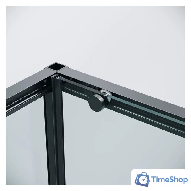 Душевая стенка Grossman Galaxy 80x195 200.K33.01.80.21.00 (черный матовый/стекло прозрачное) - Изображение №3 — Интернет-магазин Time-Shop