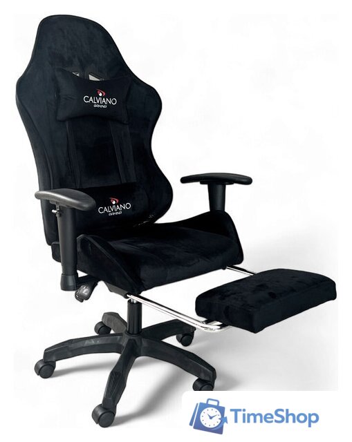 Игровое (геймерское) кресло Calviano 1585 (черный велюр) - Изображение №1 — Интернет-магазин Time-Shop
