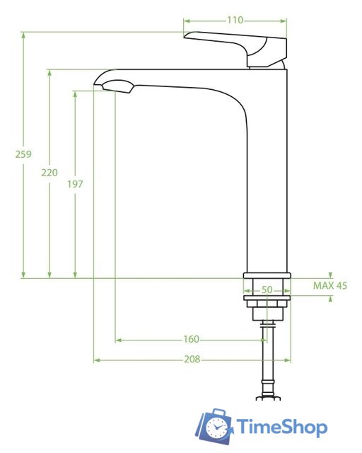 Смеситель Laveo Alea BLE 62ND - Изображение №2 — Интернет-магазин Time-Shop