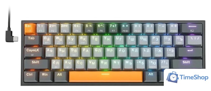 Клавиатура Redragon Fizz Pro (черный/серый) - Изображение №1 — Интернет-магазин Time-Shop