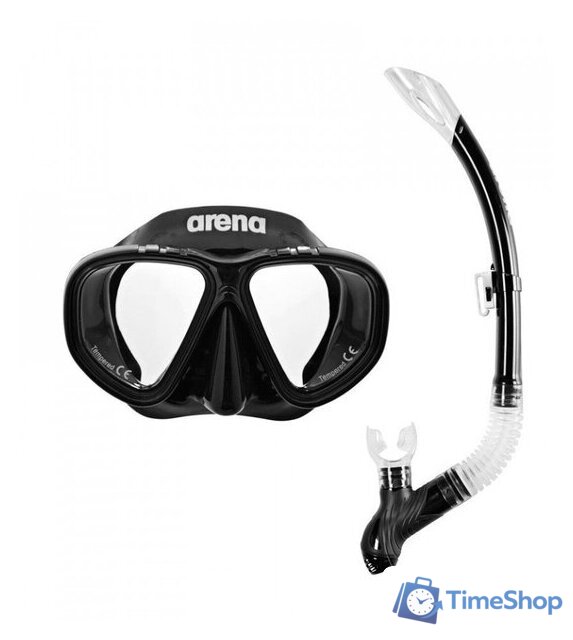 Набор для плавания ARENA Premium Snorkeling Set 002018 505 (черный) - Изображение №1 — Интернет-магазин Time-Shop