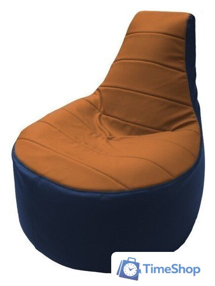 Кресло-мешок Flagman Трон Т1.3-15 (оранжевый/синий) - Изображение №1 — Интернет-магазин Time-Shop