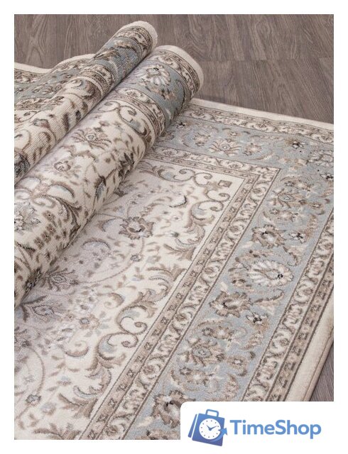 Ковер для жилой комнаты Merinos Valencia Deluxe F014-STAN-CREAM-L.BLUE (2х3) - Изображение №2 — Интернет-магазин Time-Shop