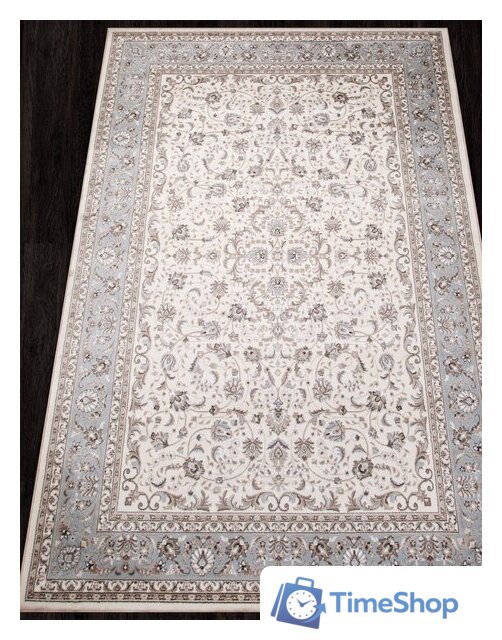 Ковер для жилой комнаты Merinos Valencia Deluxe F014-STAN-CREAM-L.BLUE (2х3) - Изображение №4 — Интернет-магазин Time-Shop