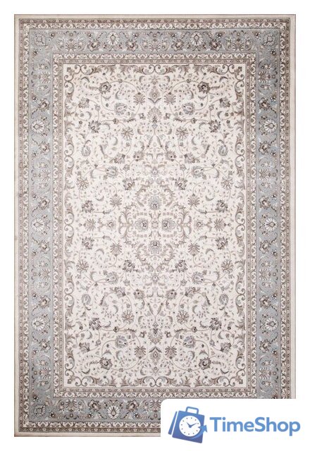 Ковер для жилой комнаты Merinos Valencia Deluxe F014-STAN-CREAM-L.BLUE (2х3) - Изображение №1 — Интернет-магазин Time-Shop