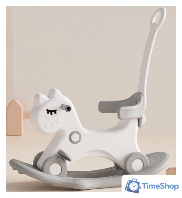 Каталка UNIX kids Kids Grey (с ручкой) - Изображение №1 — Интернет-магазин Time-Shop