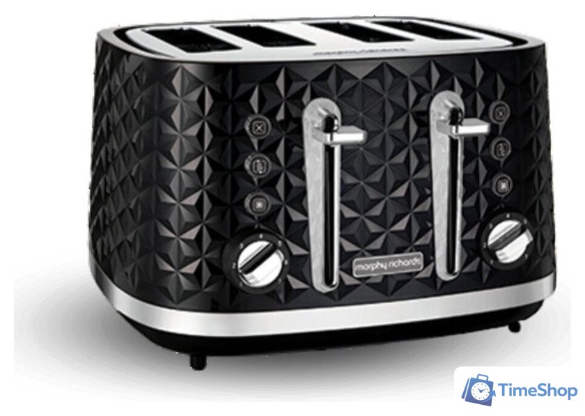 Тостер Morphy Richards Vector Black 4-Slice 248131 - Изображение №1 — Интернет-магазин Time-Shop