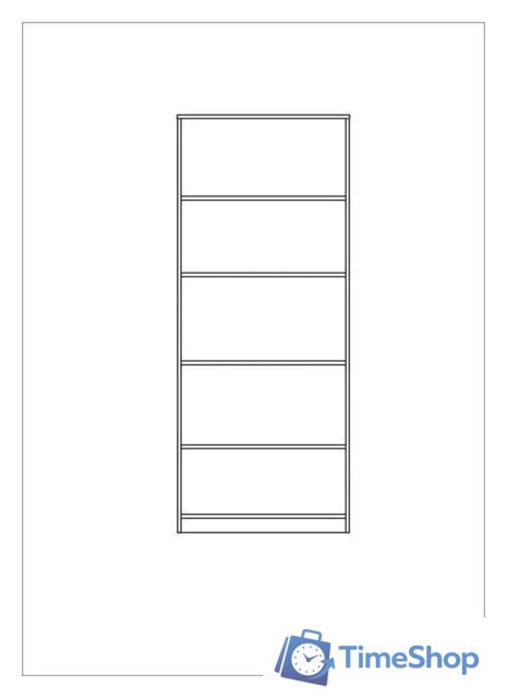 Стеллаж Mio Tesoro Сириус 78x190 2.02.07.120.1 (белый) - Изображение №4 — Интернет-магазин Time-Shop