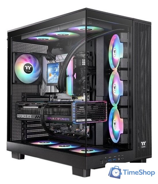 Корпус Thermaltake View 380 XL TG ARGB Black CA-11E-00M1WN-00 - Изображение №1 — Интернет-магазин Time-Shop