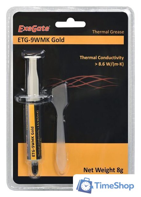 Термопаста ExeGate ETG-9WMK Gold EX282344RUS (8 г.) - Изображение №2 — Интернет-магазин Time-Shop