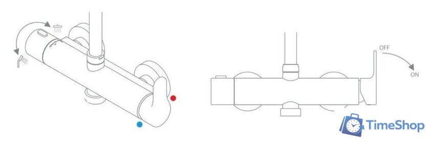 Душевая система  Ravak X07P643 - Изображение №5 — Интернет-магазин Time-Shop