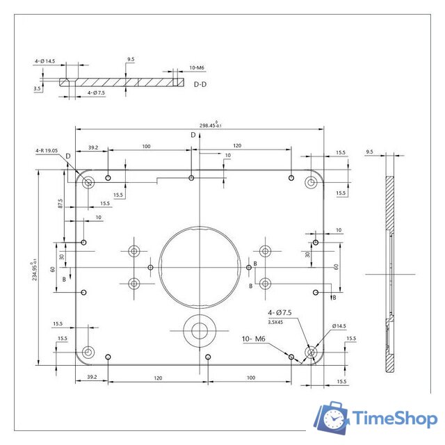 Лифт  Belmash (Белмаш) фрезерный D033A - Изображение №5 — Интернет-магазин Time-Shop