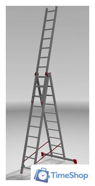 Лестница-стремянка Новая высота NV 323 трёхсекционная профессиональная 3x10 ступеней - Изображение №3 — Интернет-магазин Time-Shop