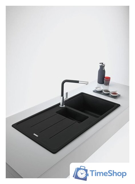 Кухонная мойка Franke Basis BFG 651-97 114.0693.554 (матовый черный) - Изображение №2 — Интернет-магазин Time-Shop