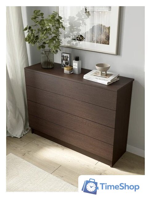 Комод Горизонт Нео 1050 4 ящика (венге) - Изображение №5 — Интернет-магазин Time-Shop