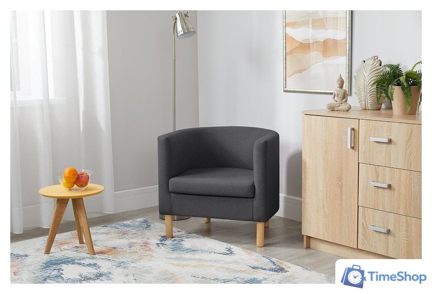 Интерьерное кресло Mio Tesoro Агата 351 (темно-серый 1173) - Изображение №14 — Интернет-магазин Time-Shop