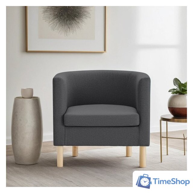 Интерьерное кресло Mio Tesoro Агата 351 (темно-серый 1173) - Изображение №5 — Интернет-магазин Time-Shop