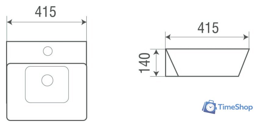 Умывальник WeltWasser Elbach 2252 - Изображение №2 — Интернет-магазин Time-Shop