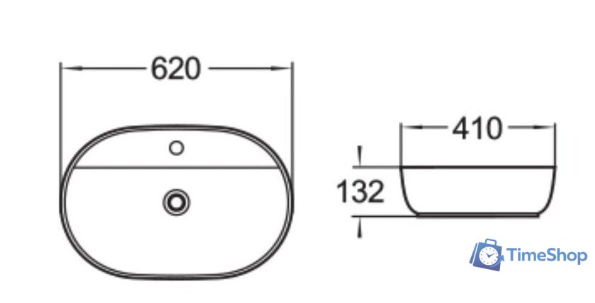 Умывальник SantiLine SL-1082 - Изображение №2 — Интернет-магазин Time-Shop