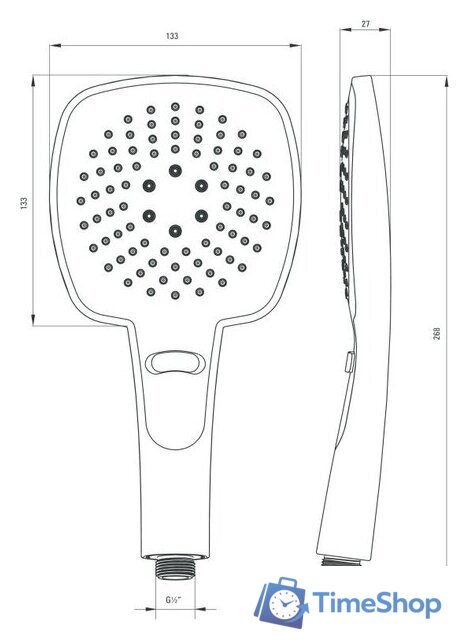 Душевая система  Deante DEANTE_002M - Изображение №11 — Интернет-магазин Time-Shop