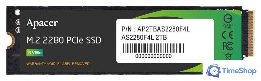 SSD Apacer AS2280F4L 2TB AP2TBAS2280F4L-1 - Изображение №1 — Интернет-магазин Time-Shop
