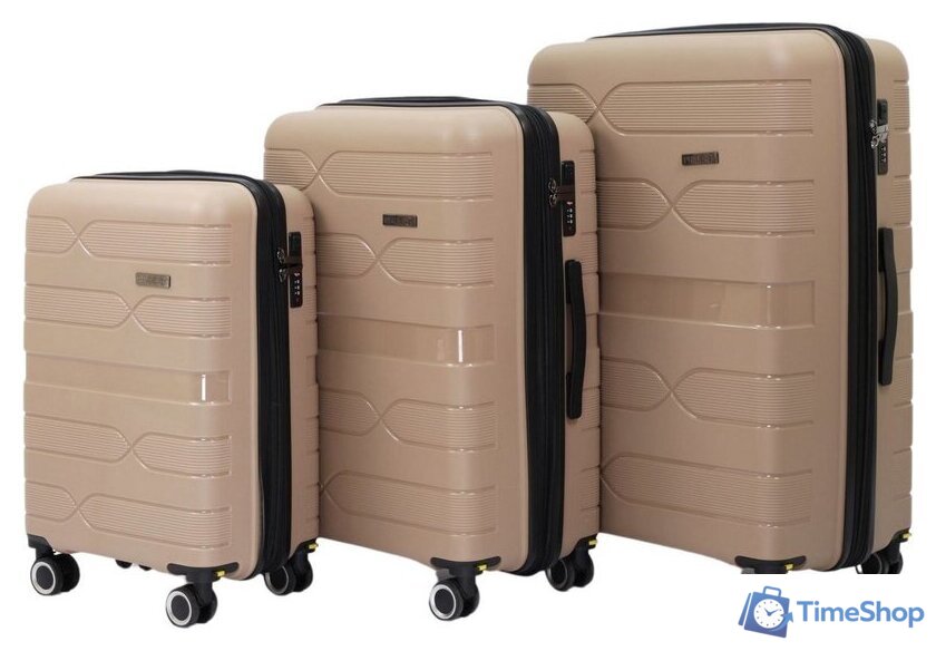 Чемодан-спиннер Pride РР-204 (M, капучино) - Изображение №9 — Интернет-магазин Time-Shop