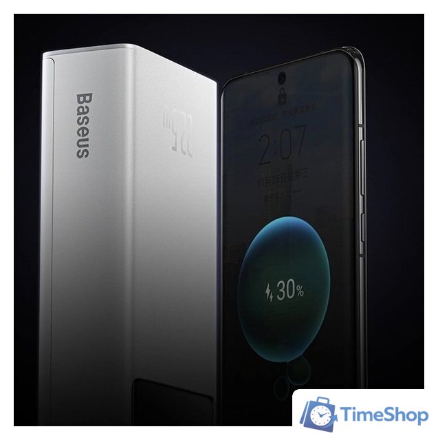 Внешний аккумулятор Baseus EnerFill FP41 Power Bank 22.5W 30000mAh (белый) - Изображение №11 — Интернет-магазин Time-Shop
