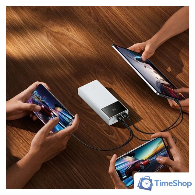 Внешний аккумулятор Baseus EnerFill FP41 Power Bank 22.5W 30000mAh (белый) - Изображение №12 — Интернет-магазин Time-Shop