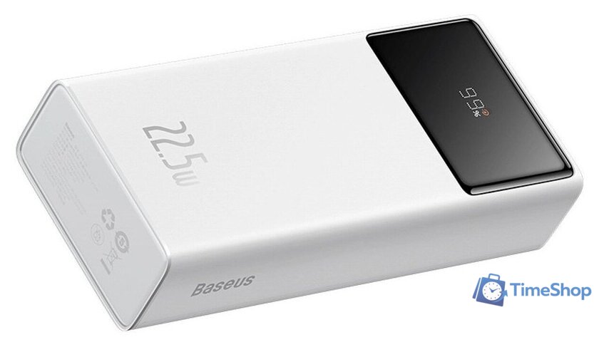 Внешний аккумулятор Baseus EnerFill FP41 Power Bank 22.5W 30000mAh (белый) - Изображение №3 — Интернет-магазин Time-Shop