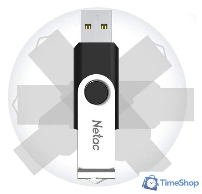USB Flash Netac U505 USB 2.0 128GB NT03U505N-128G-20BK - Изображение №4 — Интернет-магазин Time-Shop