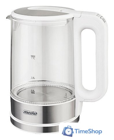 Электрический чайник Mesko MS 1301w - Изображение №1 — Интернет-магазин Time-Shop