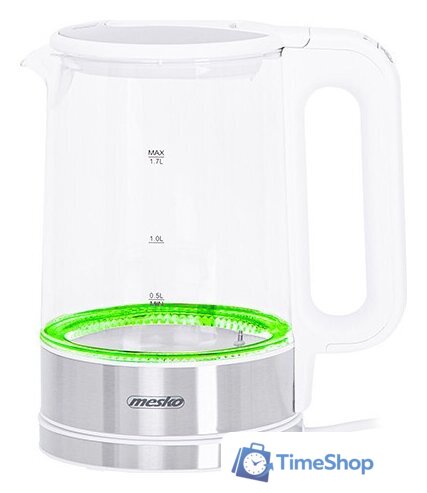 Электрический чайник Mesko MS 1301w - Изображение №2 — Интернет-магазин Time-Shop