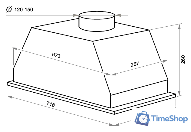 Кухонная вытяжка MAUNFELD Urania 74 (нержавеющая сталь) - Изображение №2 — Интернет-магазин Time-Shop