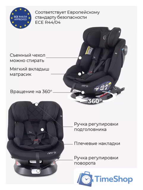 Детское автокресло Rant Nitro Isofix UB619 (черный) - Изображение №8 — Интернет-магазин Time-Shop