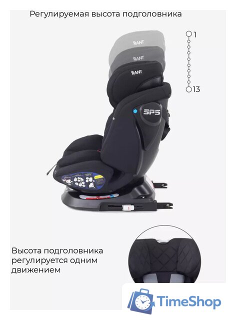 Детское автокресло Rant Nitro Isofix UB619 (черный) - Изображение №5 — Интернет-магазин Time-Shop